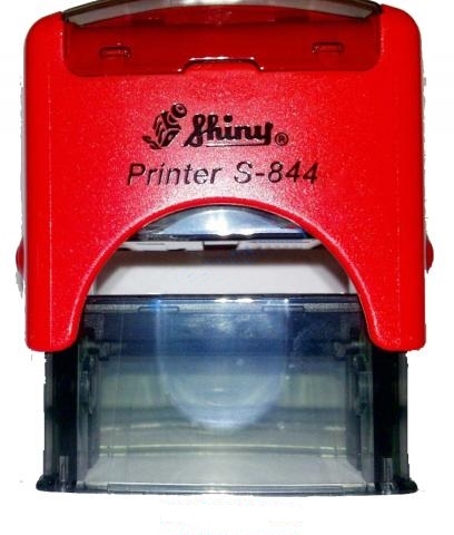 S-844-RJ / SELLO DE CAUCHO 22 X 58 MM-COLOR ROJO